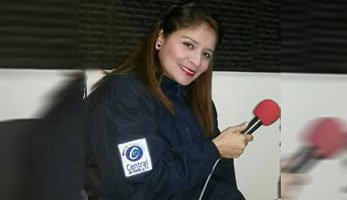 Locutora ecuatoriana Verónica F